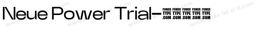 Neue Power Trial字体转换
